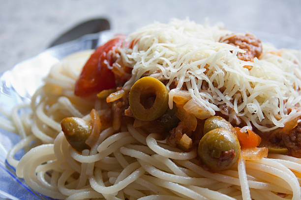 spaghetti stock photo