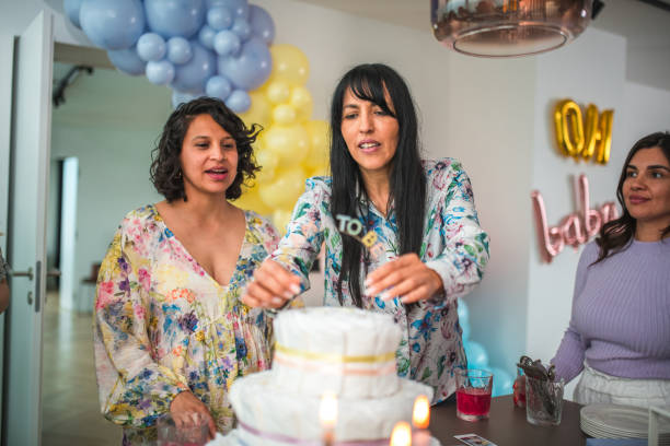 istock Tender Baby Shower Celebration for Hispanic Expectant Mom 1867267994