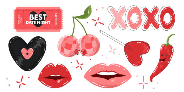 13,300+ Kiss Mark Stock Illustrations, Royalty-Free Vector