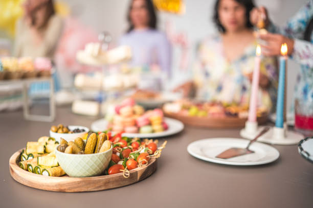 istock Gourmet Veggie Platter at a Diverse Baby Shower Gathering 1867271838