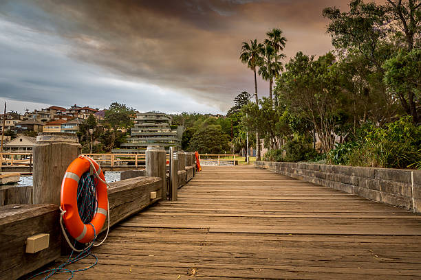 istock Bushfire in Sydney, Lavender bay with dramatic skies 186728510
