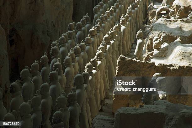 Terracotta Warriors In Xian China Stock Photo - Download Image Now - Ancient, Archaeology, Architectural Feature