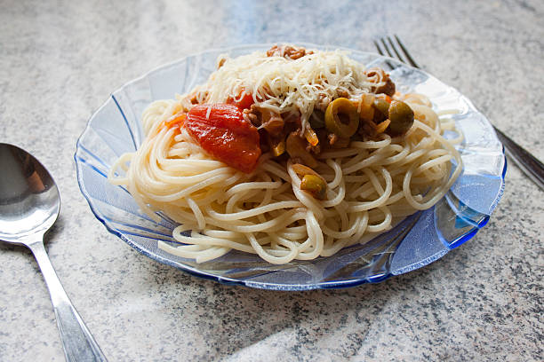 spaghetti stock photo