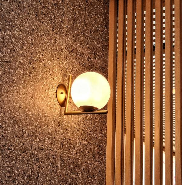 istock Yellow illuminating ball lamp 1867304793