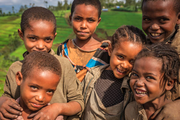 Group of African children, East Africa