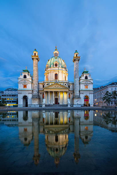 istock Karlskirche at dusk with reflection, Vienna Austria 186735343