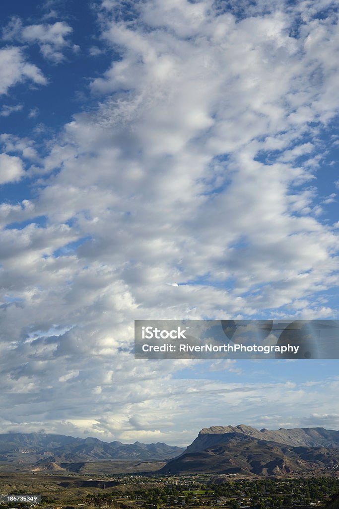 Hurricane, Utah Under Dramatic Sky The town of Hurricane, Utah under a dramatic morning sky. Beauty In Nature Stock Photo