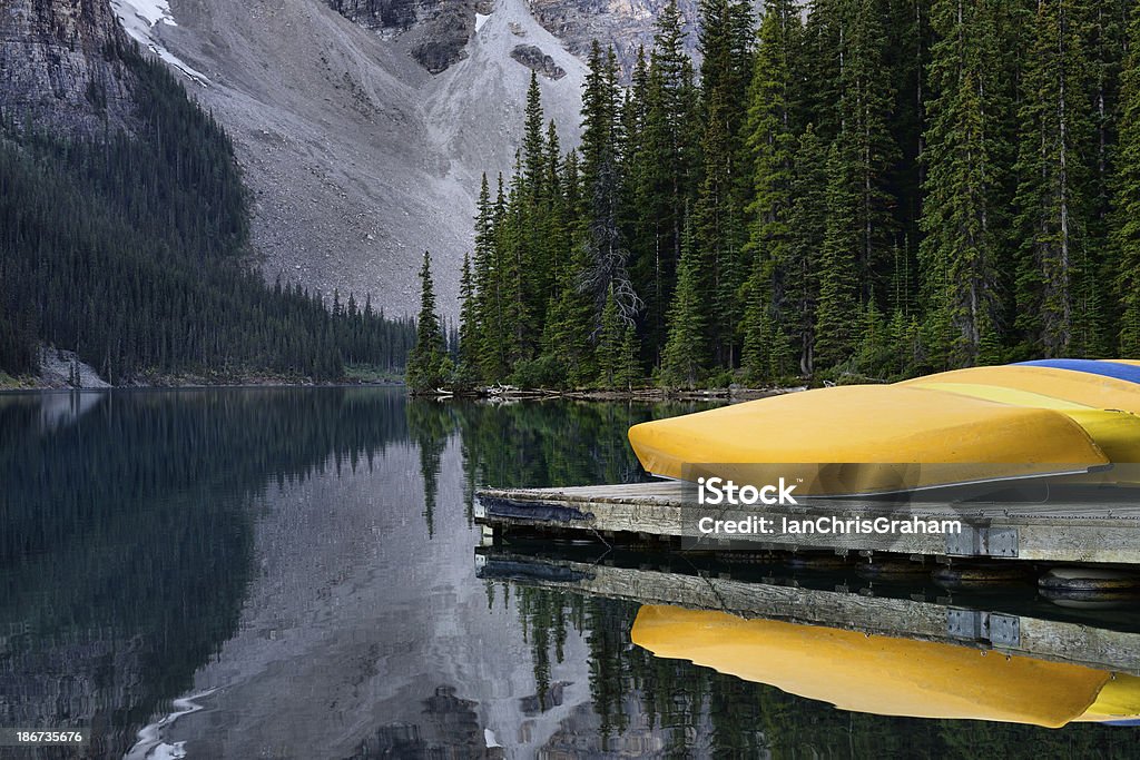Lago Moraine - Royalty-free Alberta Foto de stock
