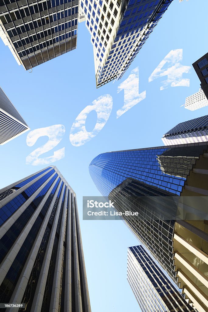 Nowy Rok 2014 drapaczy chmur, San Francisco - Zbiór zdjęć royalty-free (2014)