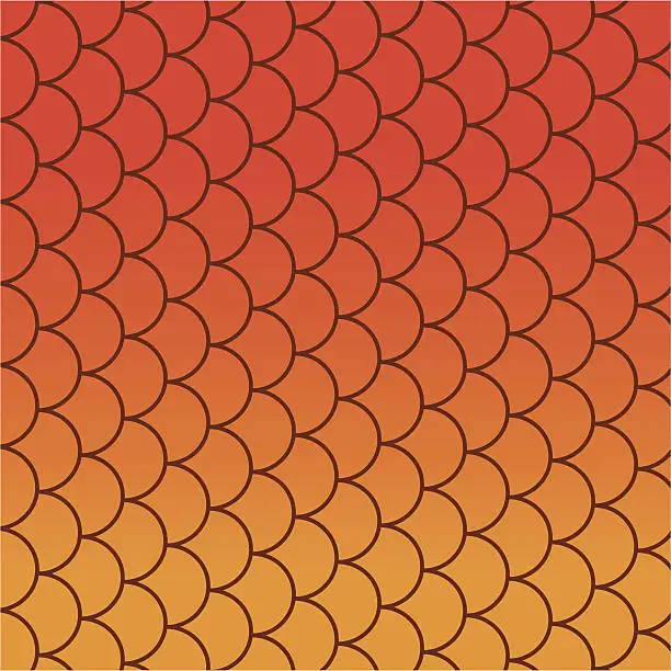 Vector illustration of Goldfish Scales