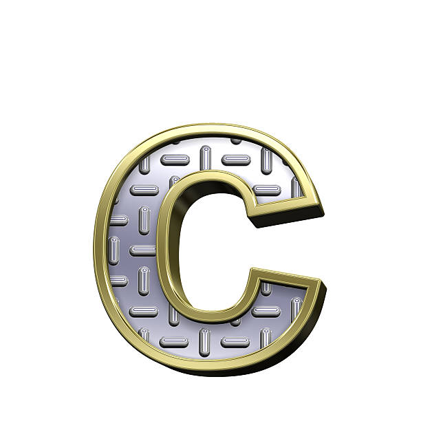 istock One lower case letter from steel tread plate alphabet set 186739633