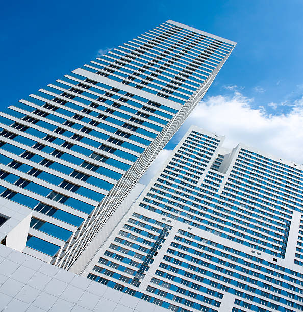 istock smooth surface of panoramic modern buildings skyscrapers 186739645