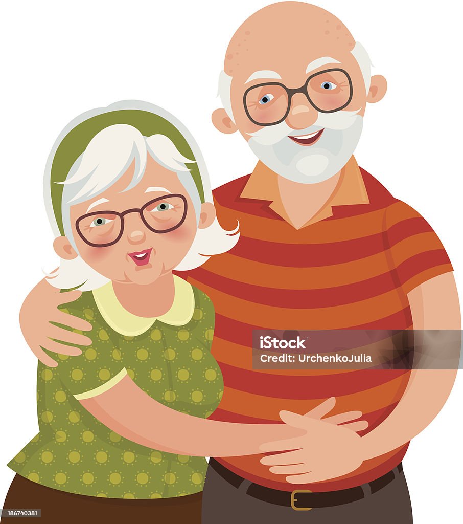 Heureux couple - clipart vectoriel de Adulte libre de droits