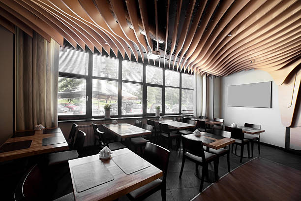 istock luxury restaurant in european style 186740887