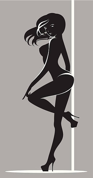 illustrations, cliparts, dessins animés et icônes de pole dance - wallpaper stripper