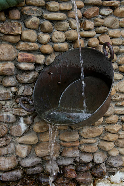 istock Brass Bucket Water Fountain 186741638