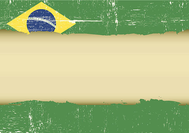 ilustraciones, imágenes clip art, dibujos animados e iconos de stock de bandera brasileña rayada - flag brazil brazilian flag dirty