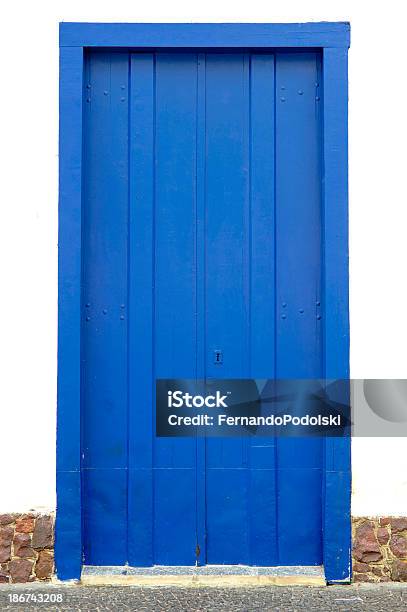 Door Stock Photo - Download Image Now - Architecture, Blue, Brazil