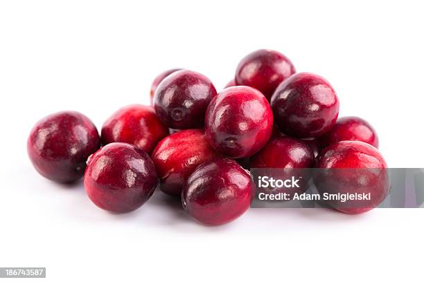 Fresh Red Cranberries Stock Photo - Download Image Now - Cranberry, White Background, Cut Out