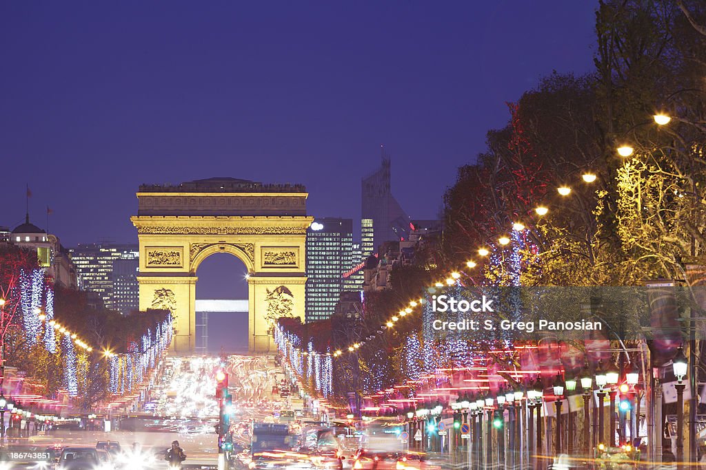 Arco di trionfo degli Champs-Elysées - Foto stock royalty-free di Ambientazione esterna