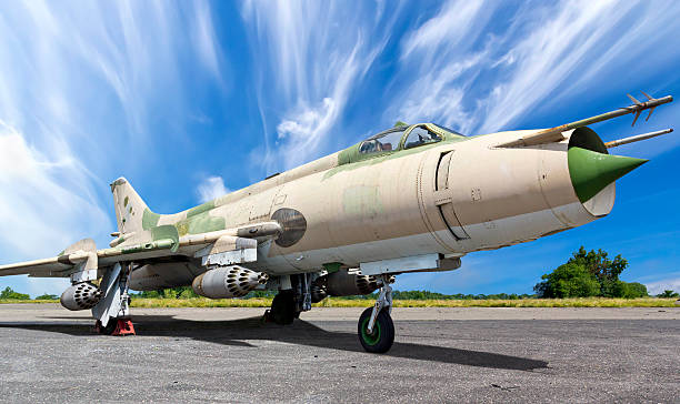 istock Military jet aircraft MiG-21 186744239