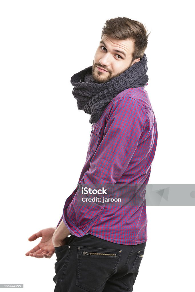 若いハンサムな男性 - スカーフのロイヤリティフリーストックフォト