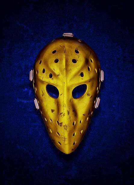 istock Vintage Gold Goalie Mask 186745150