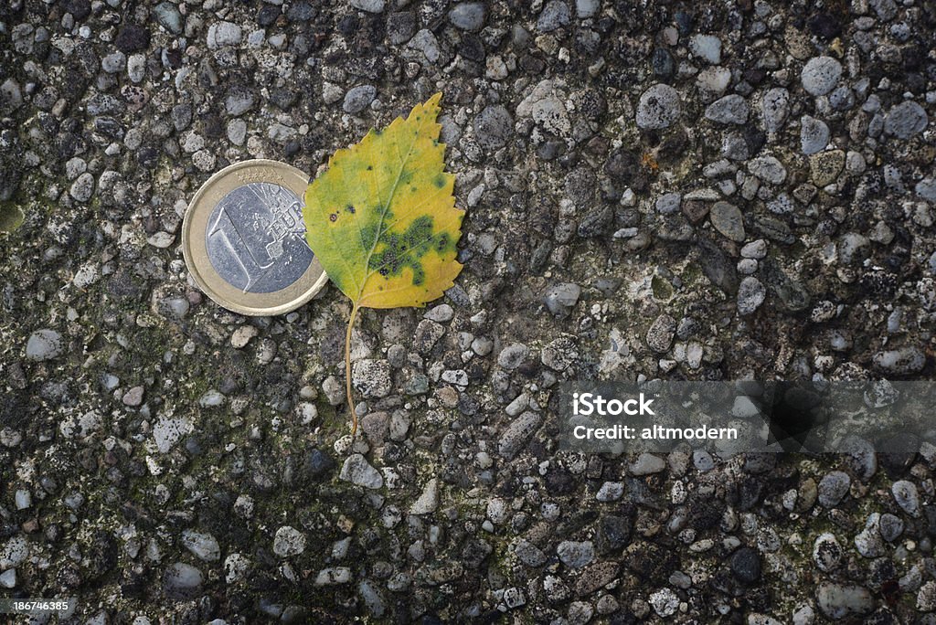 Euro-Geldmünze - Lizenzfrei Desorientiert Stock-Foto