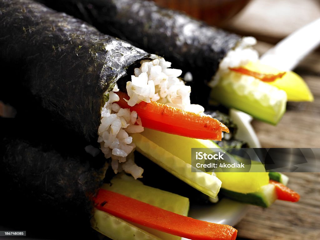 Hausgemachtes Sushi - Lizenzfrei Dampfkochen Stock-Foto