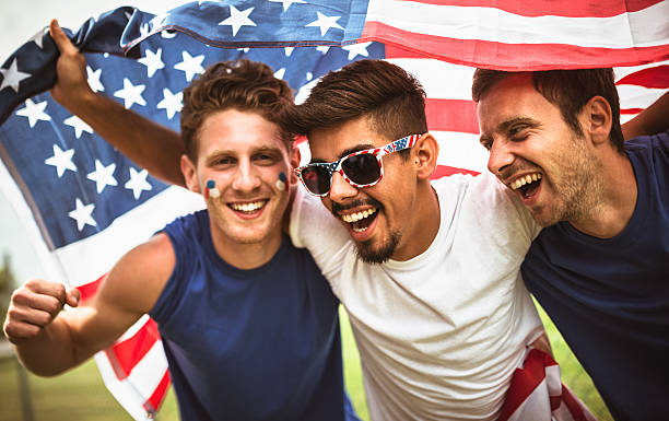 istock american supporter at the stadium 186748188