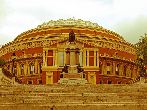 istock Retro looking Royal Albert Hall London 186748345