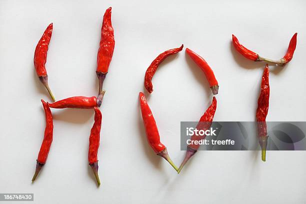 Hot Chili Peppers Stock Photo - Download Image Now - Food, Freshness, Heat - Temperature