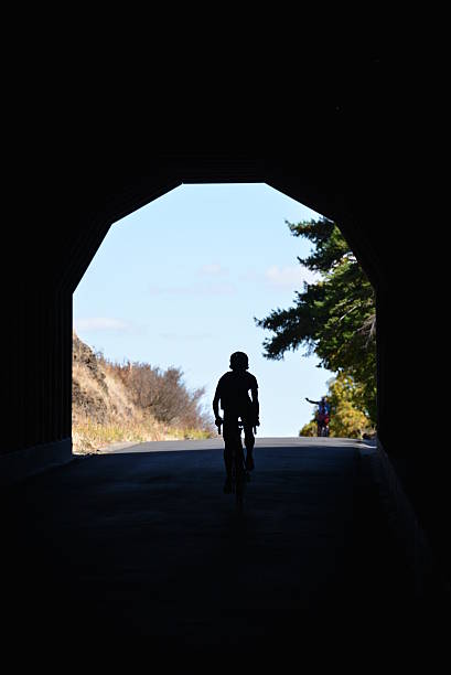 istock Bike in the tunnel 186748446