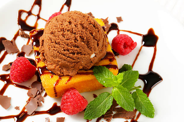 istock chocolate ice cream and custard cake 186748451