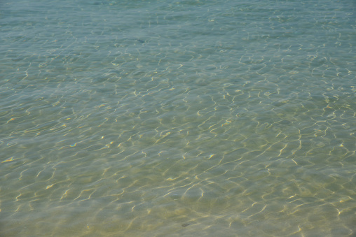 Abstract diagonal stripes pattern of sea water and sand background.