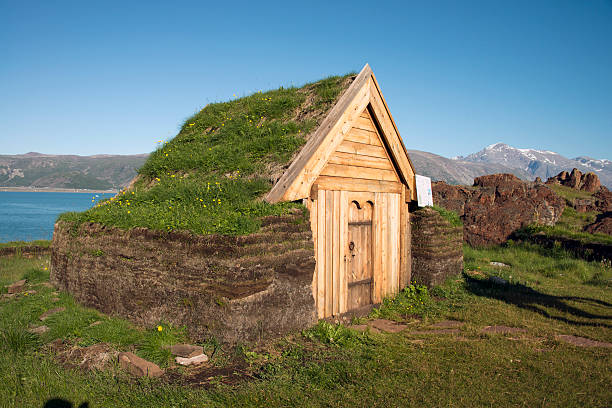 Brattahlid Chiesa. La Groenlandia. Ad alta risoluzione - foto stock