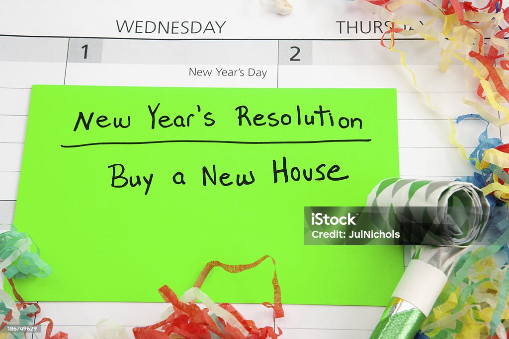 Nowy Rok rozdzielczości: Kup House - Zbiór zdjęć royalty-free (Wlasność domu)