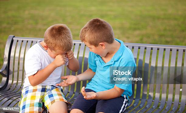 Why Are You Crying Stock Photo - Download Image Now - Consoling, Child, Friendship