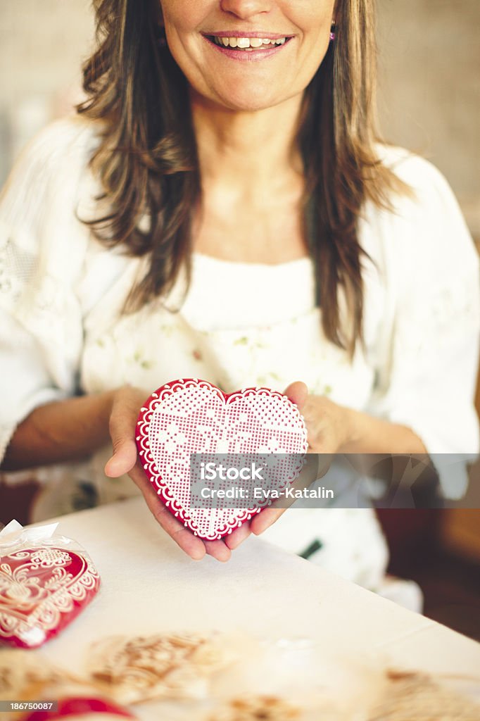 Retrato de un creador de jengibre - Foto de stock de Galleta de pan de jengibre libre de derechos