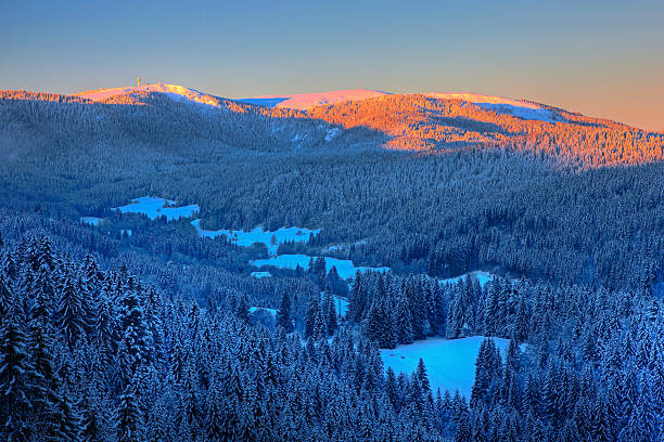 istock Sunset in the black forest - Feldberg 186750341