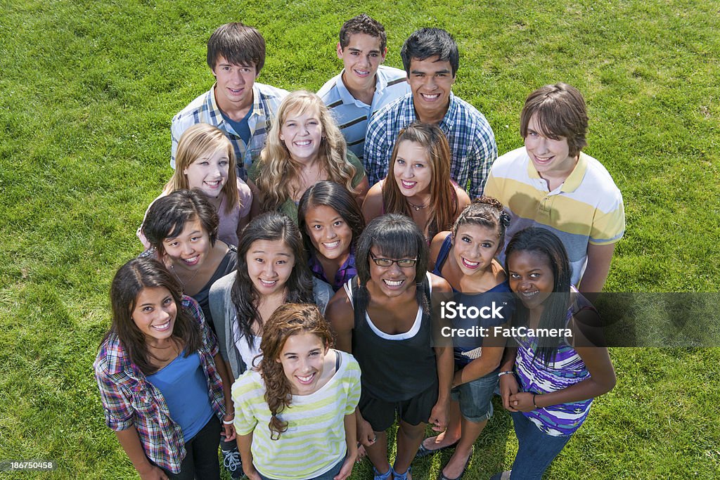 Alunos do ensino médio - Foto de stock de Adolescente royalty-free