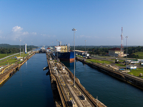 Panama canal locks