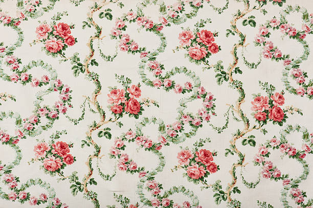 istock Antique Floral Fabric 186752457