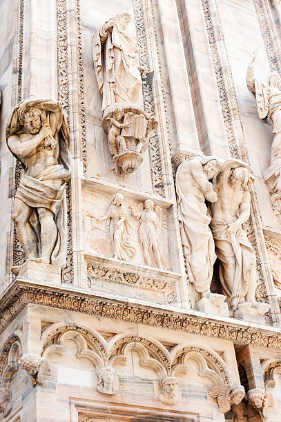 istock Exterior wall of the Milan Cathedral 186752567