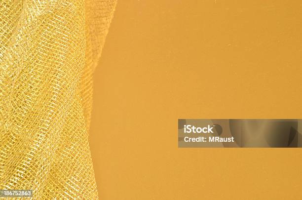 Gold Fabric Border Stock Photo - Download Image Now - Abstract, Announcement Message, Border - Frame