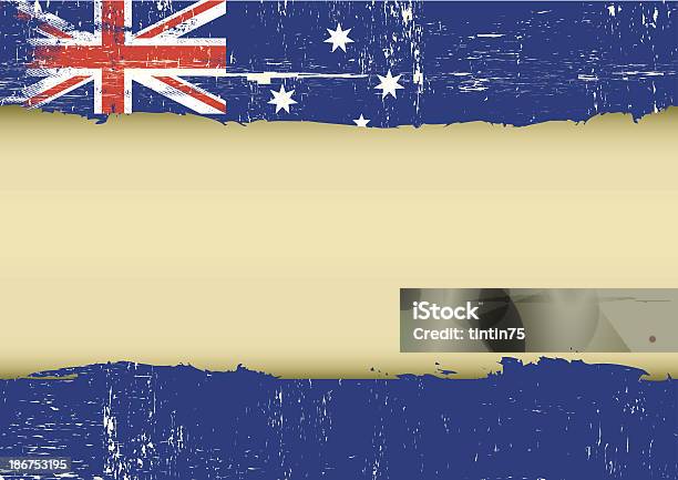 Australian Scratched Flag Stock Illustration - Download Image Now - Australia, Backgrounds, Australian Culture