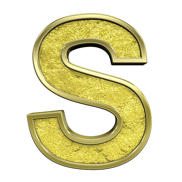 istock One letter from gold cast alphabet set 186755899