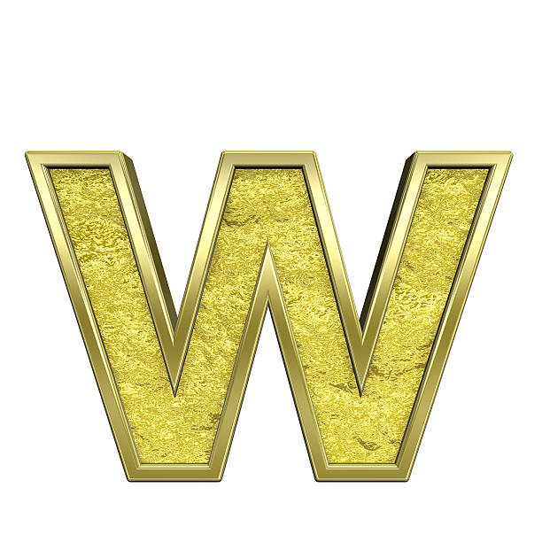 istock One lower case letter from gold cast alphabet set 186755941