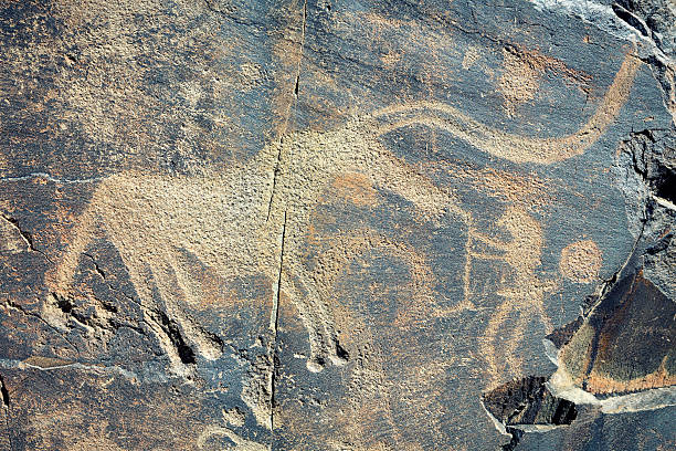 istock Ancient Petroglyph, Tamgaly, Kazakhstan 186758493