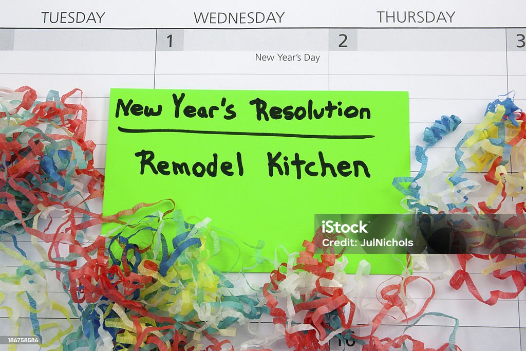 Résolution pour la nouvelle année: Travaux de rénovation - Photo de Habitation libre de droits